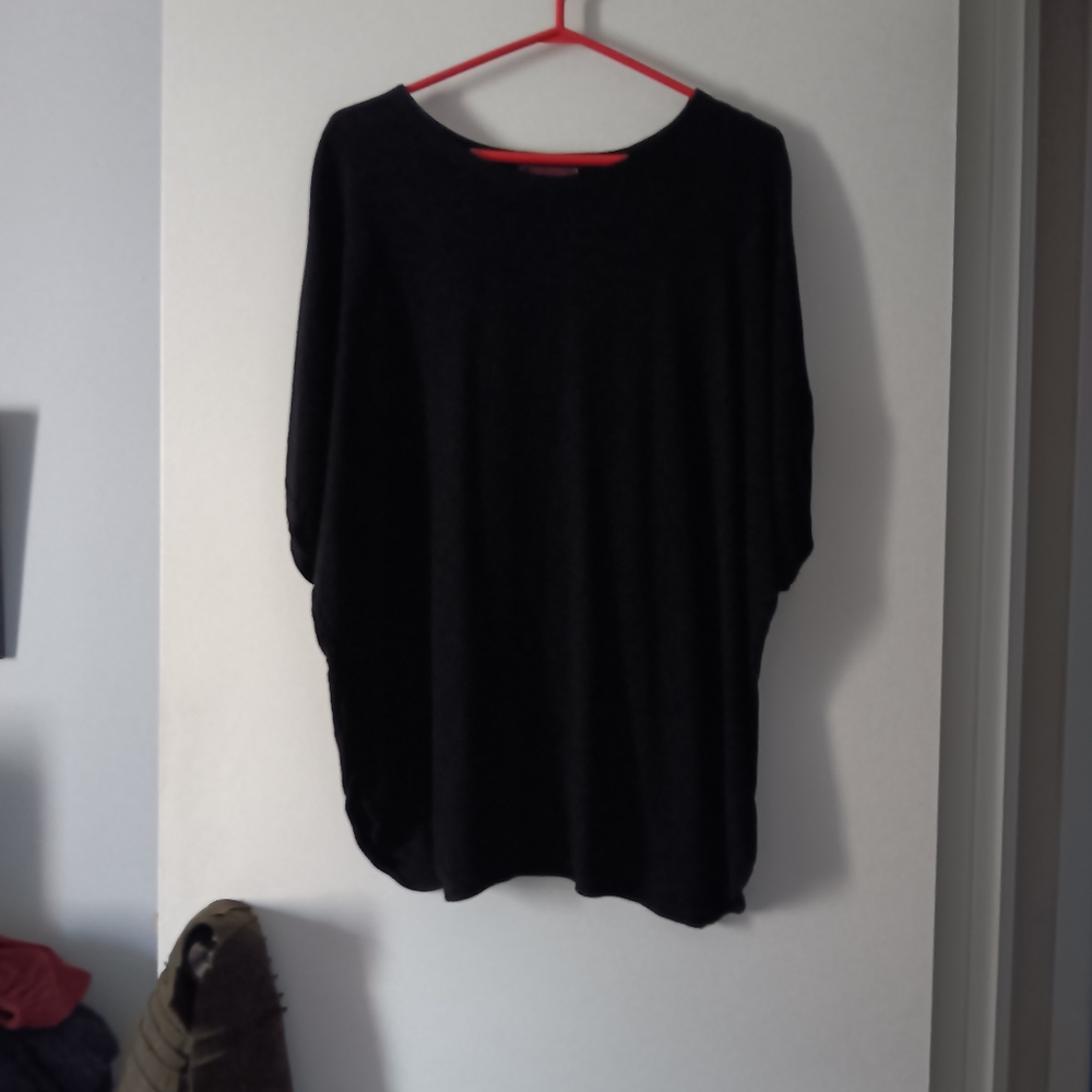 TIENDA HO Black Hand Woven In Morocco Tunic One Size
